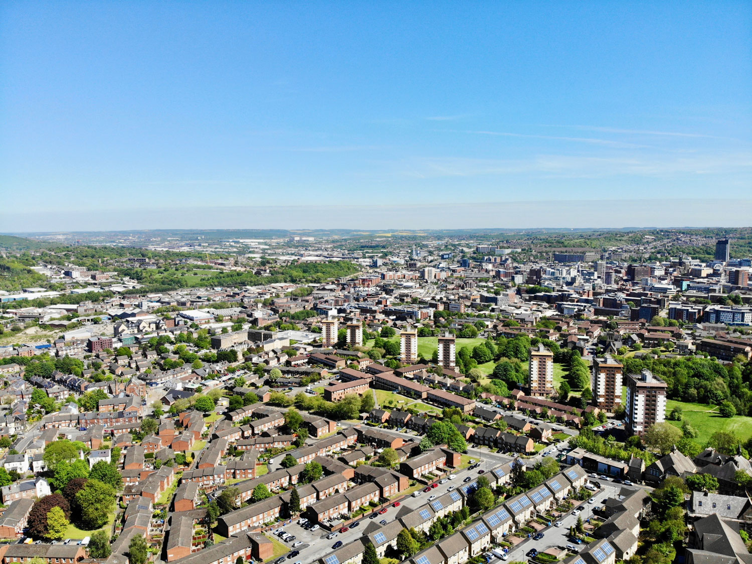 Sheffield City from Above
